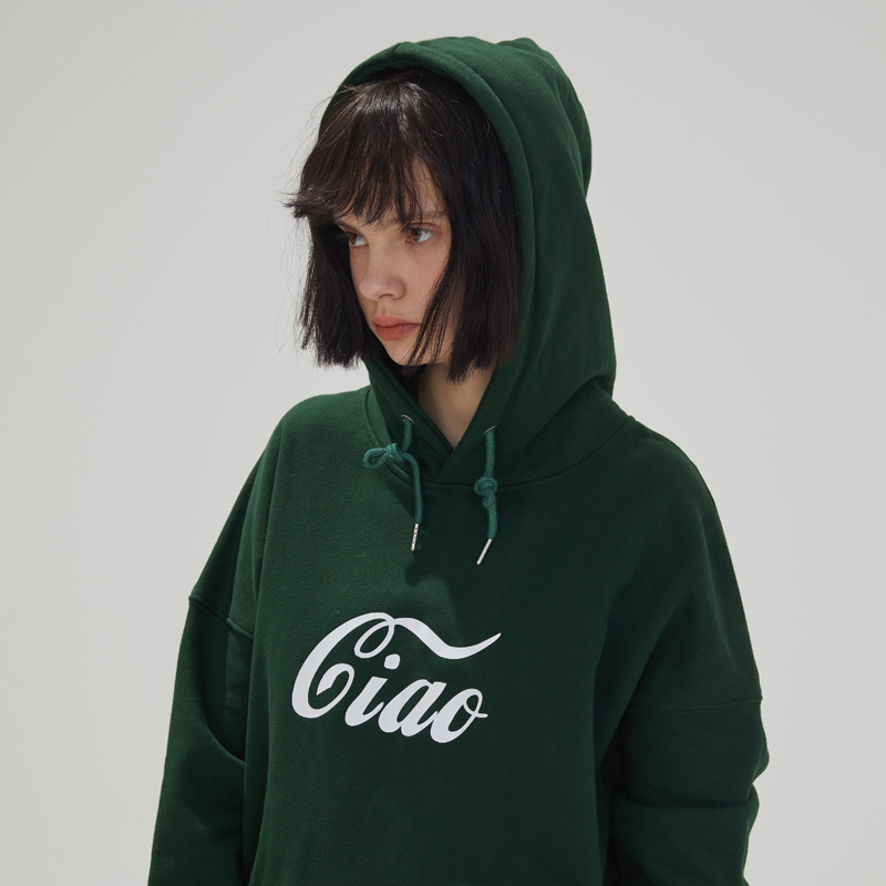 Not enough shop square spring and autumn loose casual wild print hooded sweatshirt men and women