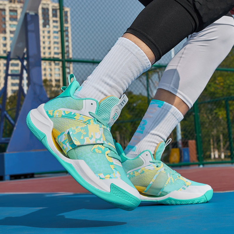 Water Splash 4 Velcro Basketball Shoes Men's Sneakers Wear-Resistant Youth Breathable Professional Shock-Absorbing Practical Sports Shoes Sound Water Splash 4 Velcro Basketball Shoes Men's Sneakers Wear-Resistant Youth Breathable Professional Shock-Absorbing Practical Sports Shoes Sound