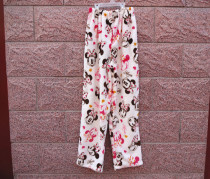 Day single spring and autumn and winter womens flannel home clothes single-piece bottoms Womens home clothes plus fat pajamas 2 pieces