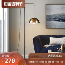 Nordic ins Fishing Lamp Floor Lamp Postmodern Living Room Bedroom Brass Balanced Vintage Designer Standing Desk Lamp