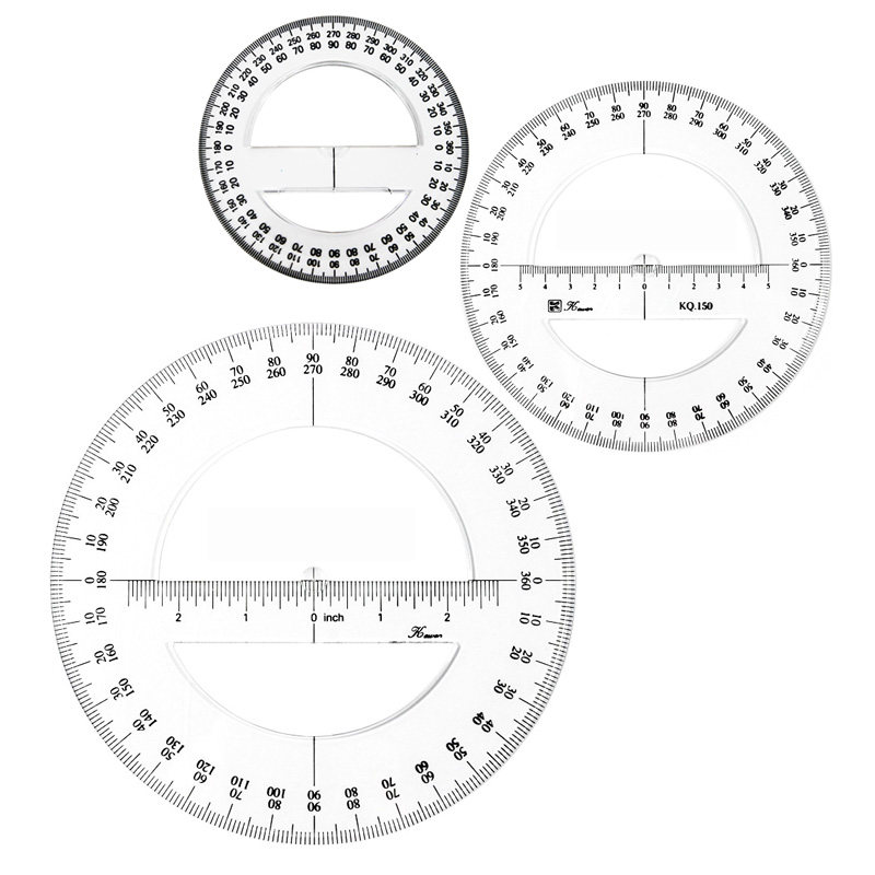 Triangular Circle Protractor Student drawing design ruler full circle protractor: the secret weapon ...