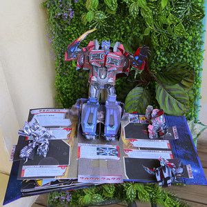 Gift Box Children's Holiday Gift Robot Transformers Pop-Up Book 3D Toy Elementary School Students Extracurricular Reading Boyfriend