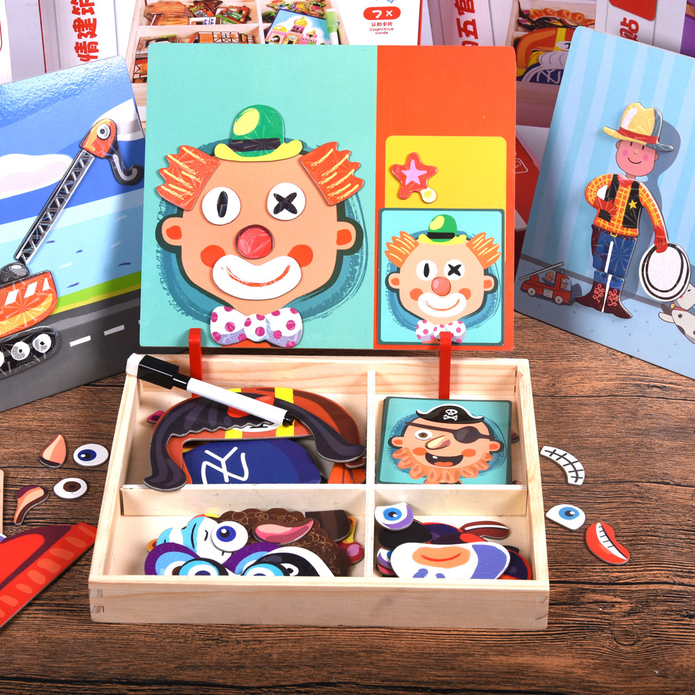 Recommend Cute toys Puzzles for boys and girls Baby Intelligence development Develop concentration Imagination