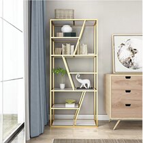 Nordic Landing Bookshelves Iron Art Shelf Minima Living Room Partition Office Book House Collection Display Cabinet