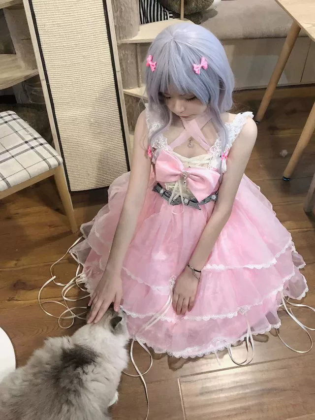 Летнее кружевное платье-slip на бретельках, (Physicals), стильLolita, Lolita Jsk