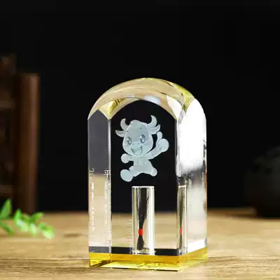 Fetal hair souvenir fetal hair preservation seal baby umbilical cord making Crystal Chapter zodiac rat cow diy birth customization