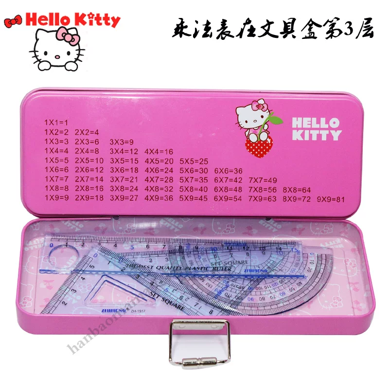 Hello Kitty, пенал для студентов, пряжка, Южная Корея