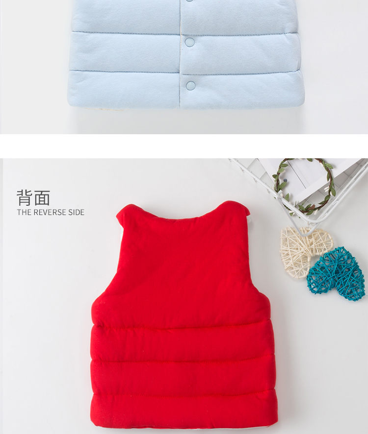 Mùa thu đông bé trai và bé gái cộng với nhung dày bé mặc vest trẻ em áo hai dây ấm áp vest cotton áo khoác cho bé