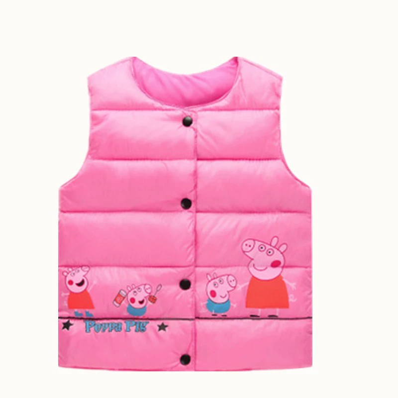 Mùa thu đông bé trai và bé gái cộng với nhung dày bé mặc vest trẻ em áo hai dây ấm áp vest cotton
