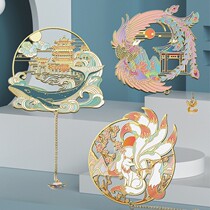 Whale Dream China Wind Metal Hollowed-out Students Bookmark Forbidden City Museum National Tide Ancient Wind Brief Holiday Exquisite Gift