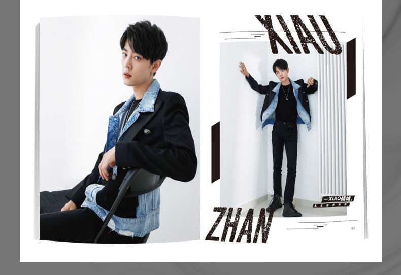 Neues xiao zhan cover times film magazin der ungezähmte wu xian you qi fotoalbum plakat lesezeichen star um – Detail 6