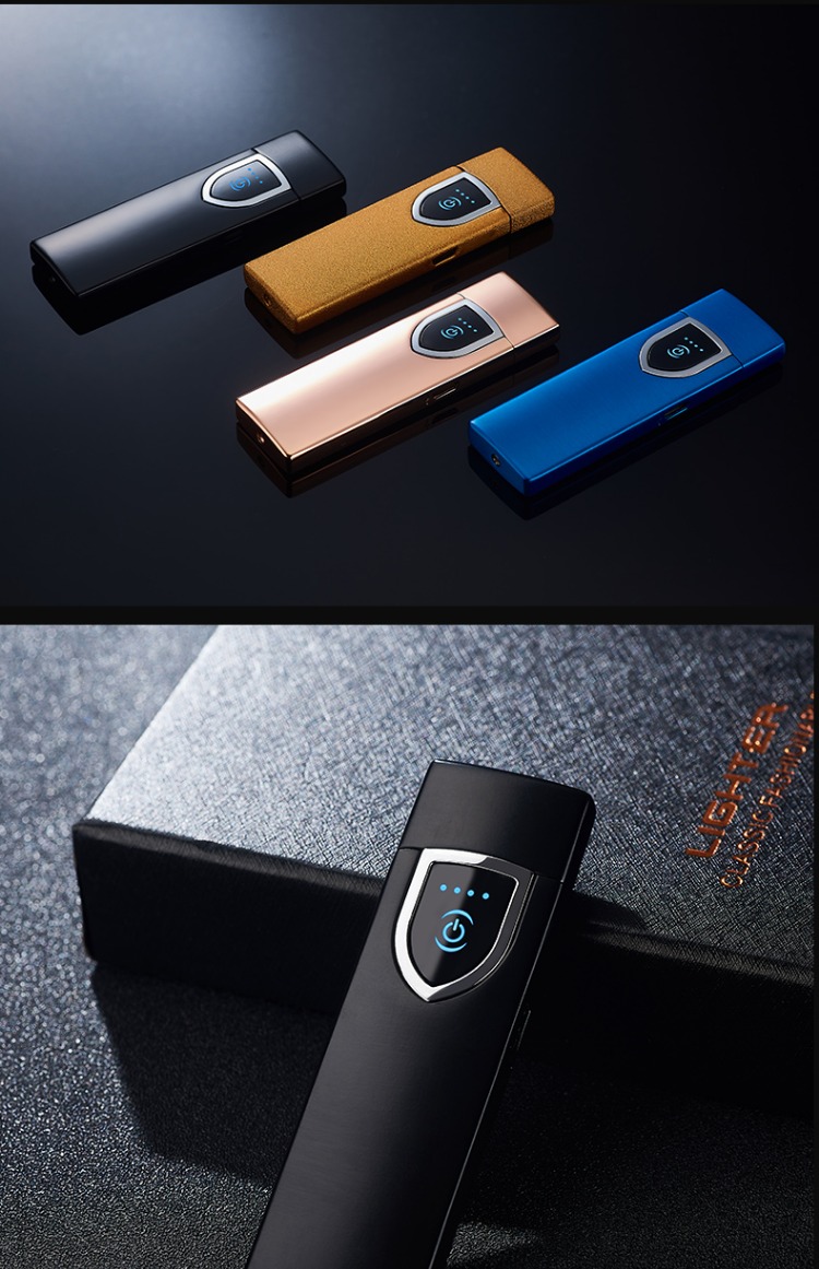 Net đỏ rung USB sạc cảm ứng nhẹ hơn gió cá tính sáng tạo nam thuốc lá điện tử bật lửa để gửi bạn trai thủy triều bật lửa đẹp