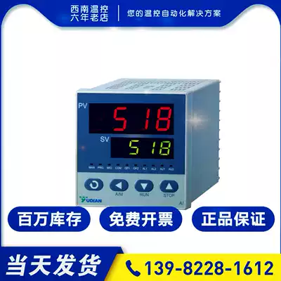 Xiamen Yudian thermostat AI-518 digital display meter Yudian 518P intelligent thermostat Programmable temperature regulator
