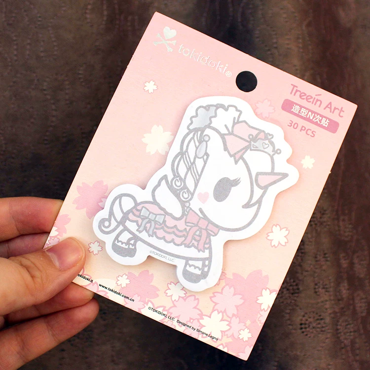 Tokidoki Taoki Doki Sakura Единорог горячая штамповка наклейка N раз наклейка стойка карманный стикер пост-ит