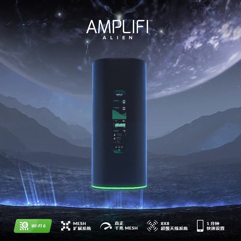 Networking UBNT American Amplifi Alien Intelligent Distributed Mesh Router Wifi 6 Single Host