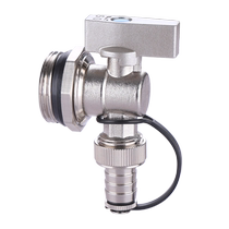 Floor heating water distributor drain valve floor heating large flow radiator exhaust valve 1 inch drain angle valve exhaust artifact