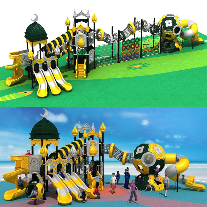 Kindergarten large outdoor slide combination climbing frame children's community park amusement equipment outdoor plastic toys