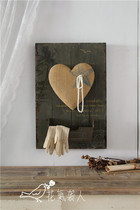 Lonely Wood retro wall hanging decoration storage wall decoration to do old home groceries foreign trade proofing