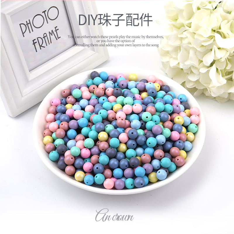 Hair accessories DIY accessories sub-light candy beads plated candy beads Phantom Beads a catty