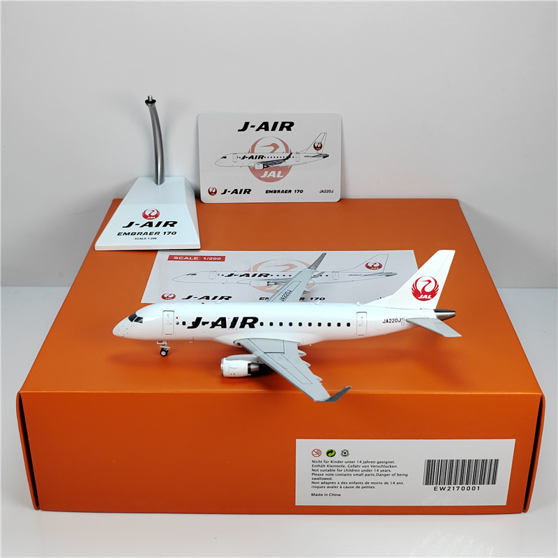 JC Wings 1:200 J- AIR Tohoku Embraer 170-100STD JA221J Diecast