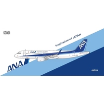 Pre-C model 1:400 ANA All Nippon Airways A320 JA01VA JA8997 alloy aircraft model