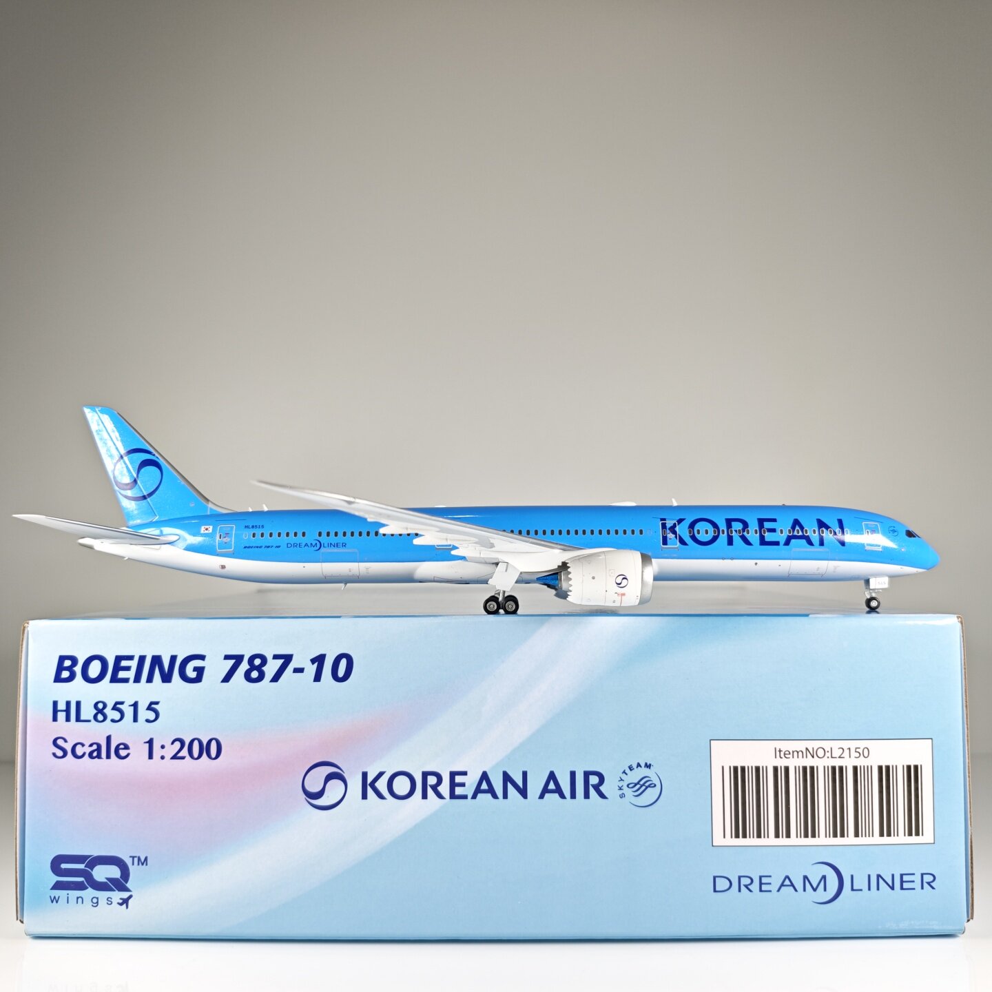 SQ Wings L2150 1:200 大韩航空B787-10 HL8515 合金飞机模型：航空迷的