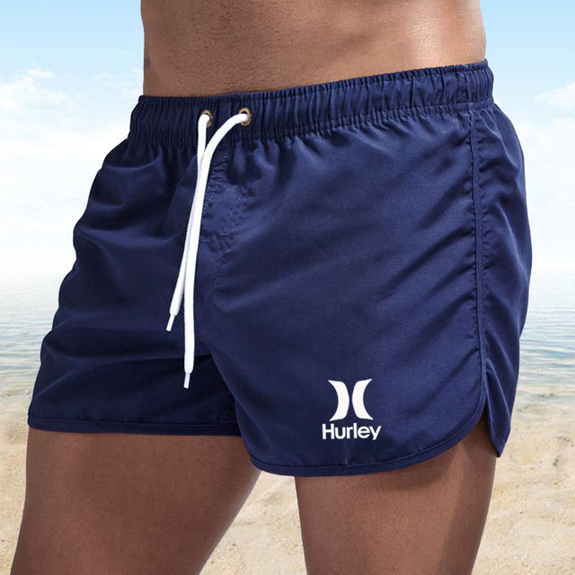 ຜູ້ຊາຍຫາດຊາຍສັ້ນ Hurley Fitness Pants ກິລາຜູ້ຊາຍສາມຈຸດ Peach ຜິວຫນັງ Surf Shorts