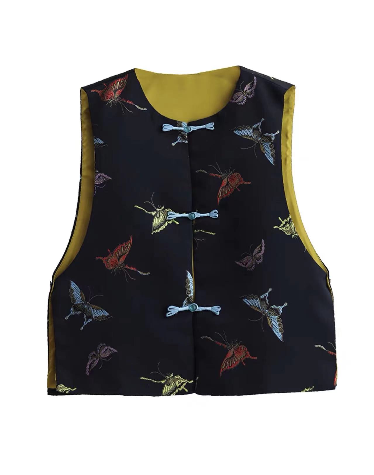 Brand vest, tank top, jacket, Chinese style