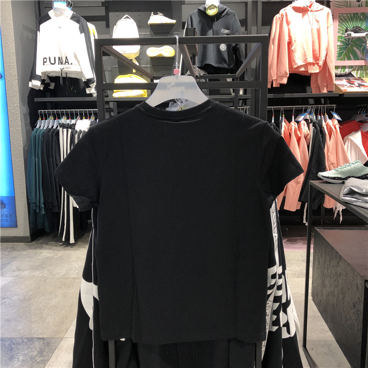 Áo puma nữ chính hãng 2019 mới thể thao thoáng khí thời trang in áo thun ngắn tay 579406-02 01 36 - Áo phông thể thao áo thun nam thể thao