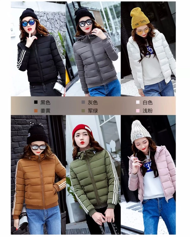 Mùa đông 2018 phiên bản Hàn Quốc mới của áo khoác cotton dày chống mùa cho nữ xuống quần cotton trùm đầu mùa đông shop áo phao nữ