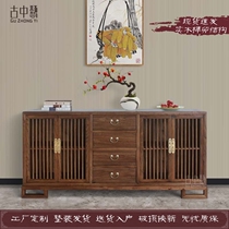 New Chinese Solid Wood Dining Side Cabinet Modern Minima Tea Water Cabinet Wine Cabinet Living-room Genguan Decoration Storage Containing Cabinet Shoes Cabinet