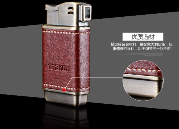 Baicheng HONEST bên ống lửa đặc biệt nhẹ hơn lửa ngang bơm hơi hộp quà tặng hộp quẹt