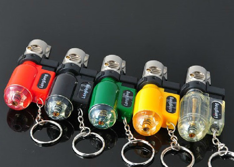 Trong suốt mạnh mẽ huyền thoại 007 micro khí ngọn đuốc súng phun khí sạc trực tiếp nhẹ hơn bật lửa dupont chính hãng