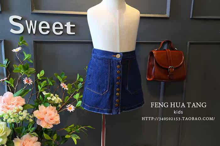 Jupe enfant en Coton denim bombe - Ref 2050079 Image 8