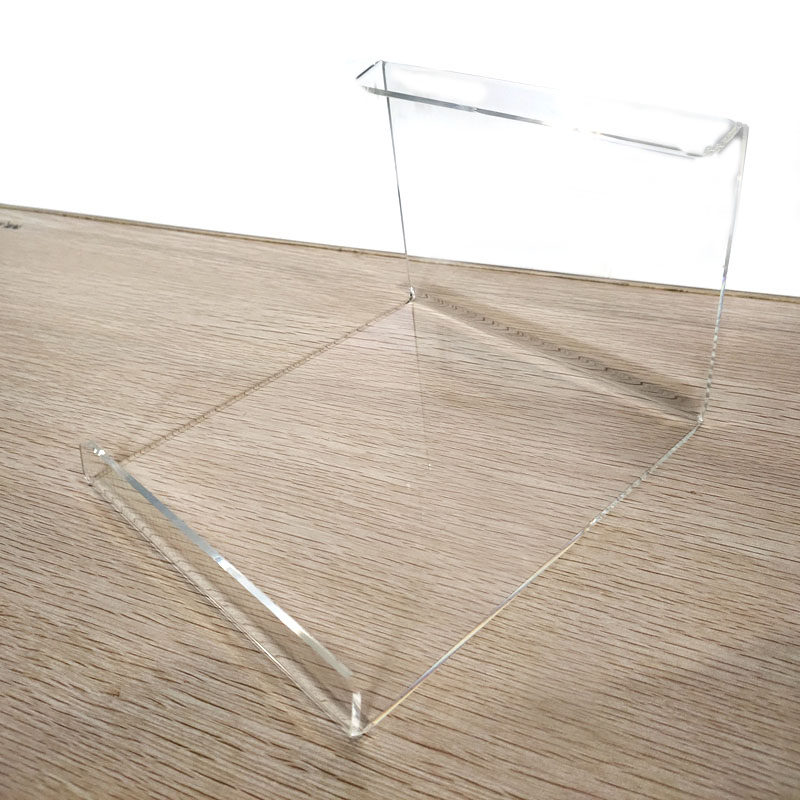 Acrylic transparent induction cooker display rack flat-bottomed frying pan bracket black crystal furnace display rack cooking utensils frying machine display rack