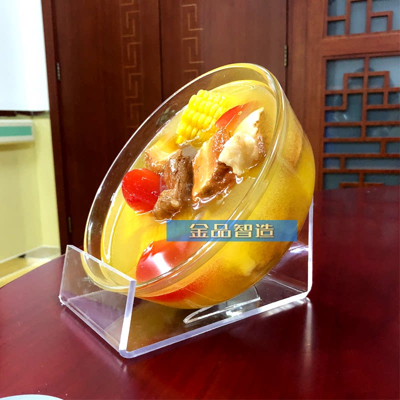 Simulation dish display stand Fake dish props display dish sample large bowl display stand Food hot pot model bracket