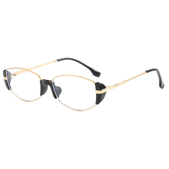 Trendy European and American Retro Square Frameless Cut-Edge Glasses Hip-Hop Street Style Instagram Small Face Styling Transparent Sunglasses