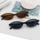 European and American Cross-Border Oval Small-Frame Sunglasses 2025 New Style Sunglasses Fashionable Trendy Simple Elegant Sunglasses for Women