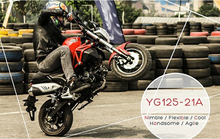 Bạc thép nhỏ xe máy quái vật ban đầu bộ phận phanh đĩa trước và sau YG125-21A phanh má phanh bố thắng sirius