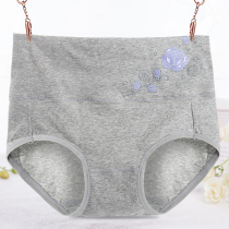 Non-crimped womens underwear Cotton fabric high waist briefs Womens sexy belly butt lift large size pants