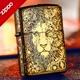 ZIPPO nhẹ hơn vỏ đồng nguyên chất tự làm đồng nguyên chất khắc khắc vỏ tùy chỉnh riêng để gửi tấm đồng nguyên chất lót - Bật lửa