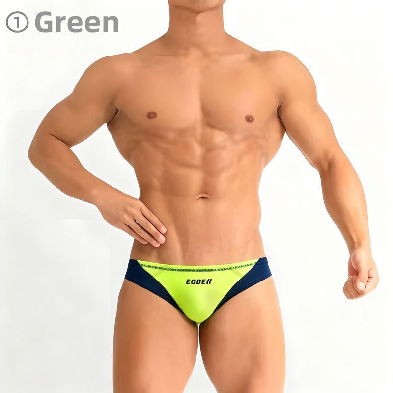 In-Stock Trendy Brand Egde Sexy Smooth High-Elastic Low-Waist Briefs Cool Transparent Breathable Color-Block Printed Swim Trunks In-Stock Trendy Brand Egde Sexy Smooth High-Elastic Low-Waist Briefs Cool Transparent Breathable Color-Block Printed Swim Trunks