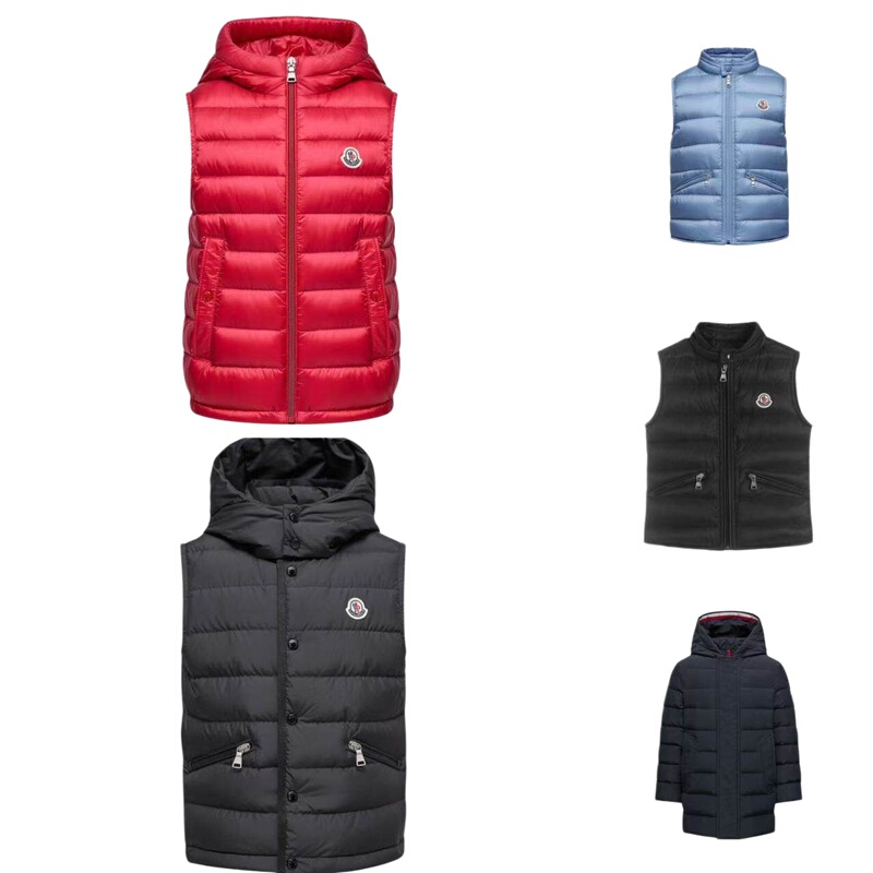 In-Stock Moncler Children's Clothing 26 Spring/Summer Boys' Casual Versatile Simple Fashion Warm down Vest