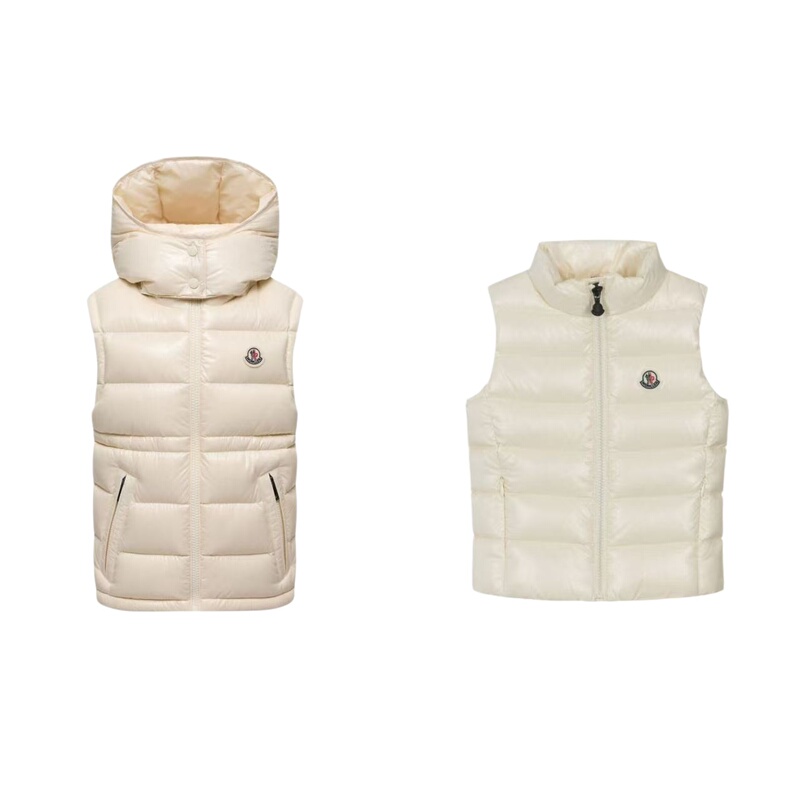 In Transit Moncler Children's Clothing 26 Autumn and Winter Girls' Solid Color down Jacket Zipper Hooded Warm Vest In Transit Moncler Children's Clothing 26 Autumn and Winter Girls' Solid Color down Jacket Zipper Hooded Warm Vest