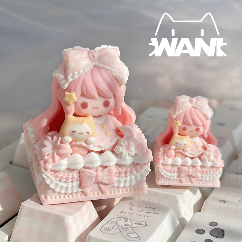 Wani Original Nuannuan Merchandise Fan-Made Personalized Keycaps Customized Mechanical Magnetic Switch Keyboard Keycaps Infinite Nuannuan