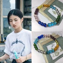 Longing Life 6 Zhang Zi Maple Identical Bracelet Retro Style Hand Strings Hand Strings Hand Strings Splicing Colorful Small Crowdhand Accessories