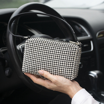 Hong Kong AW Mountain King bag womens bag diamond bag bling hand underarm bag female small square bag Shoulder Bag full