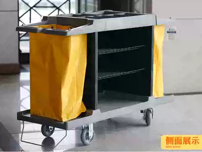 Bilateral service car hotel lobby room supplies cloth grass car room mouth push Collection car one side laundry room