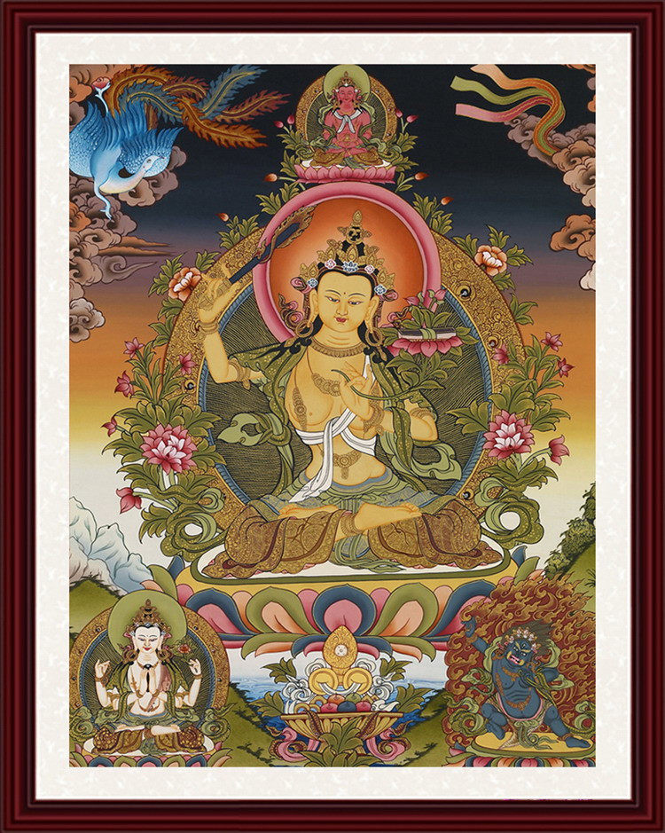 Buddhist Mythong Don Kavench BodhisattBodhisattva Cross embroidered brick Diamond painting Living room Temple Buddhist Hall Genguan Hung Painting