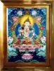 Vajrasattva cross-stitch Tibetan Buddhism Tibetan Tantric Vajra hand Thangka Vajra holding His Holiness Bodhisattva embroidery